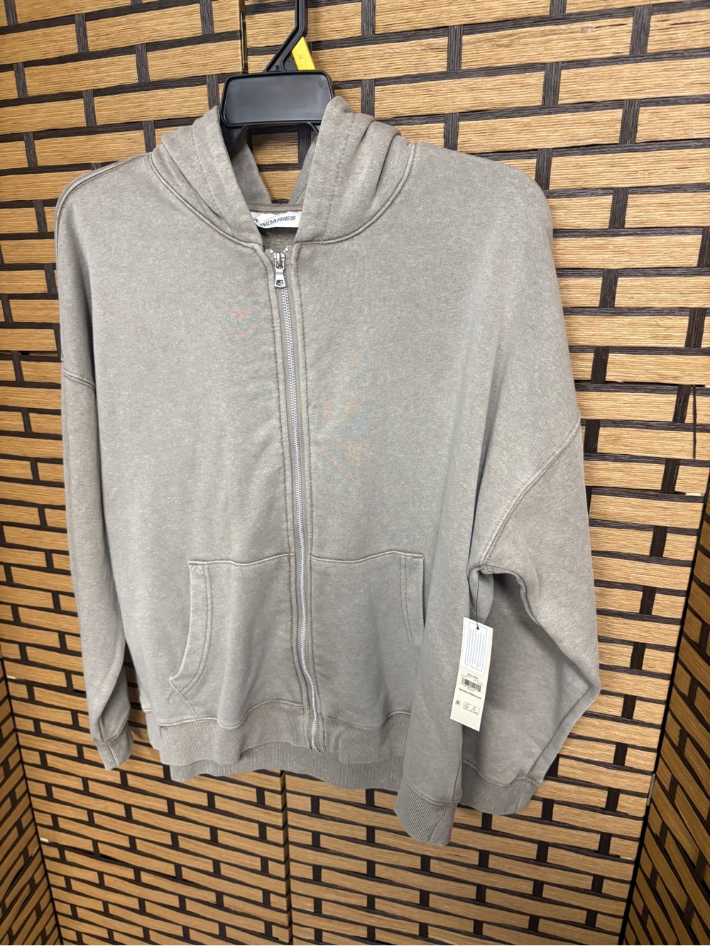 No Boundaries Tan Zip Up Jacket Men Size Large